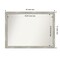 Amanti Art Non-Beveled Wall Mirror, Dove Greywash Narrow Frame